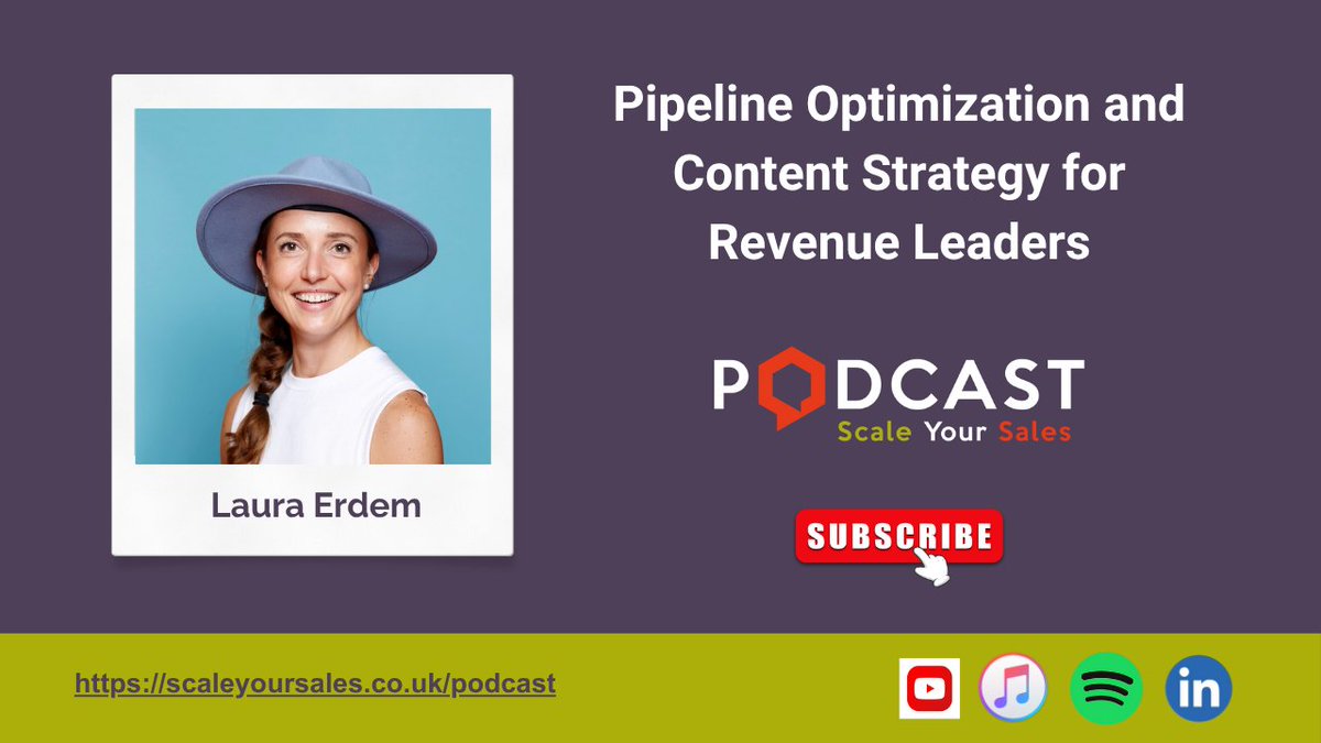 #ScaleYourSales #Podcast with guest #LauraErdem, shares how prospect questions should shape your content. Watch &amp; subscribe <a href="/YouTube/">YouTube</a>, rate &amp; review <a href="/iTunes/">iTunes</a> youtu.be/D4UW1GVq9DA