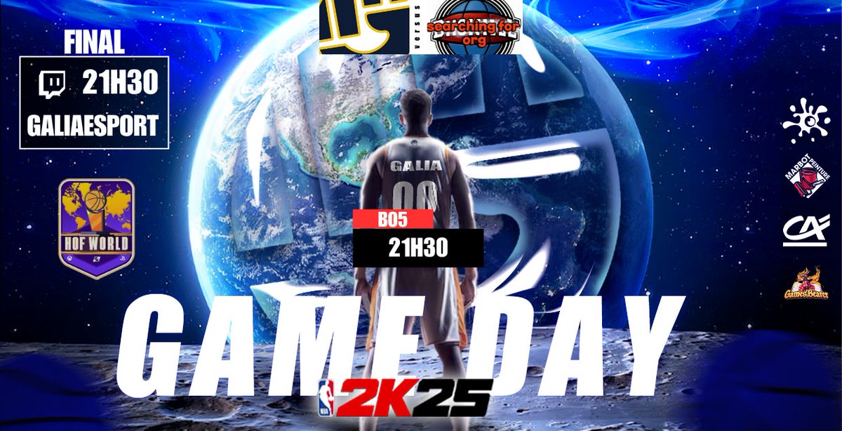🎯 FINAL – <a href="/HOFWorld2K/">HOF World</a>  DIV.2

On y est. Et cette fois… c’est pour prendre notre revanche. 👊
🟡 Galia Esport vs #SearchingForORG
📅 02/06
🕥 21h30 CET – BO5

📺 En live sur notre chaîne : twitch.tv/galiaesport

Ils nous ont déjà battus en finale.
Demain, on revient pour