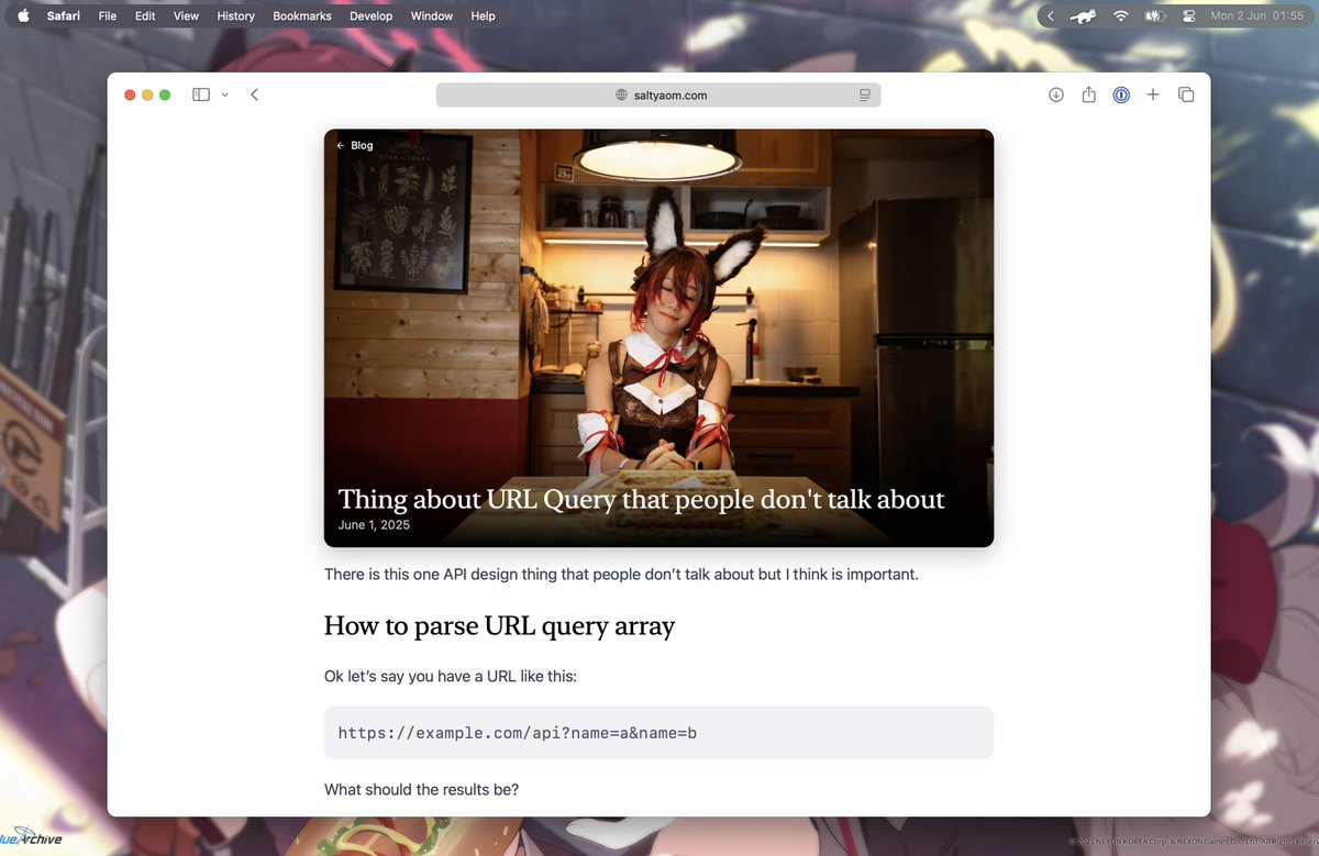 saltyAom's tweet image. Wrote a thing about URL Query