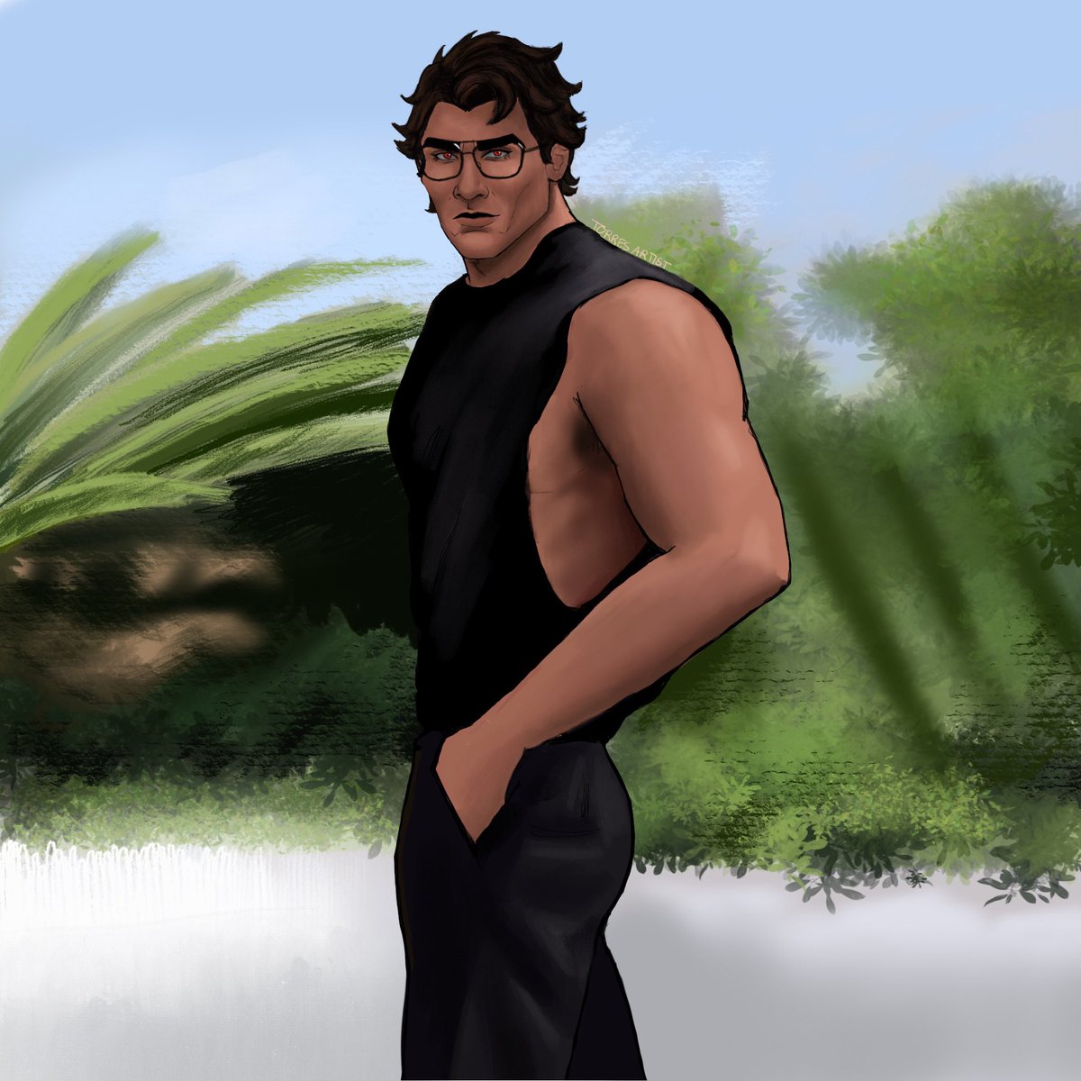 miguel on a side quest when he’s not busy saving the multiverse 🕶️ 
#MiguelOHara #MiguelOharafanart