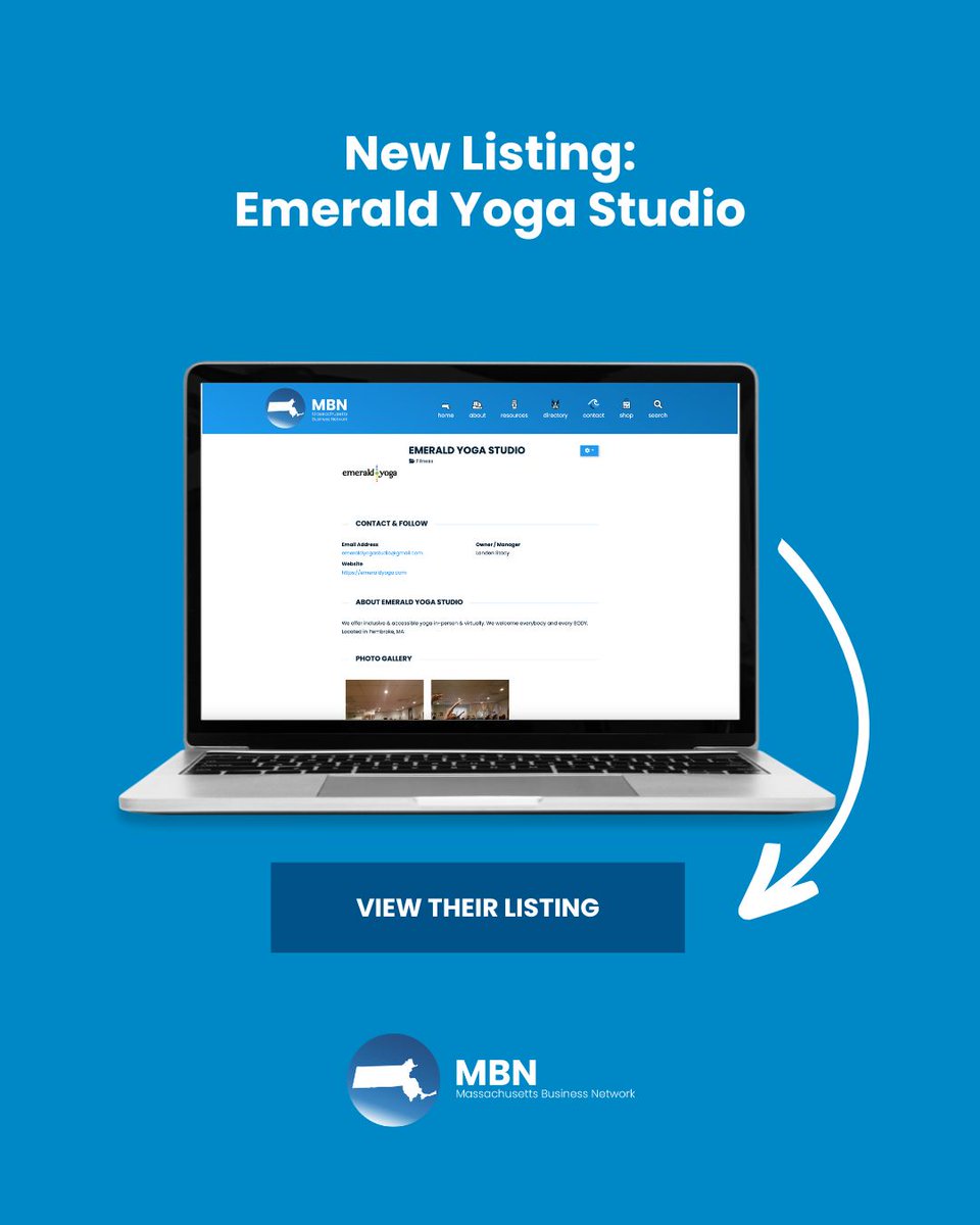 👋 New Listing Spotlight: Emerald Yoga Studio in Pembroke, MA

If you're looking for an inclusive and accessible yoga studio offering classes in-person &amp; virtually, be sure to check out Emerald Yoga Studio's listing in our directory! 🔍 massachusettsbusinessnetwork.com/directory/list…