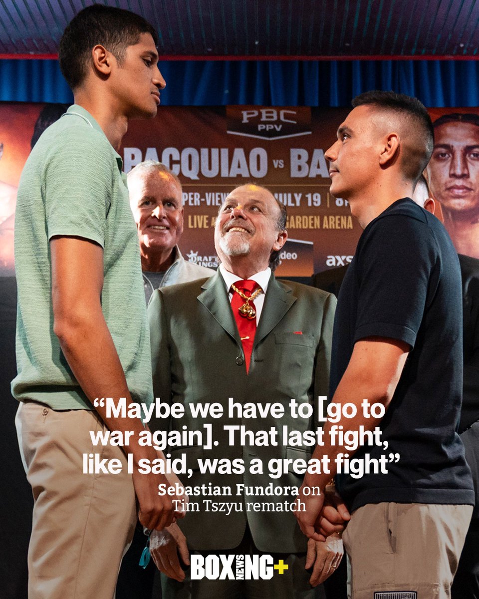 Boxing News+ (@boxingnewsplus) on Twitter photo ๐ฅ <a href="/SebastianFundo1/">Sebastian Fundora</a> believes #FundoraTszyu2 could be a "legendary" fight.
Read: buff.ly/yeb4pVm ๐ฅ <a href="/SebastianFundo1/">Sebastian Fundora</a> believes #FundoraTszyu2 could be a "legendary" fight.
Read: buff.ly/yeb4pVm