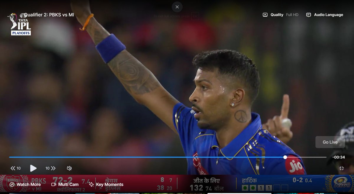 Mi Back in Old Form.

#MIvsPBKS