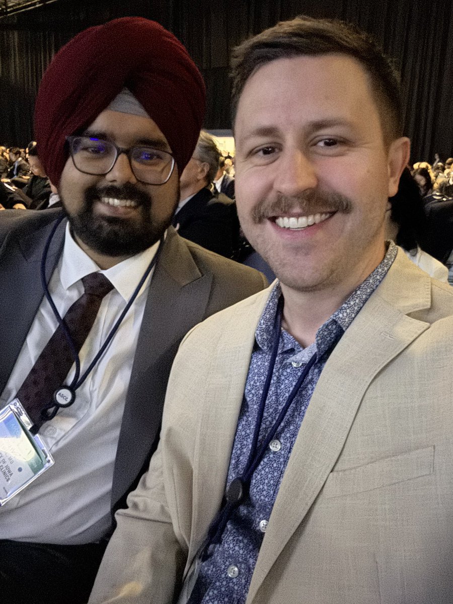 Udhayvir Grewal (@ugrewalmd) on Twitter photo The vibes are just impeccable at #ASCO25 plenary. I have a massive COI but can’t wait for MATTERHORN!
Chilling with my buddy and our chief fellow <a href="/BuzickJustin/">Justin Buzick</a> The vibes are just impeccable at #ASCO25 plenary. I have a massive COI but can’t wait for MATTERHORN!
Chilling with my buddy and our chief fellow <a href="/BuzickJustin/">Justin Buzick</a>