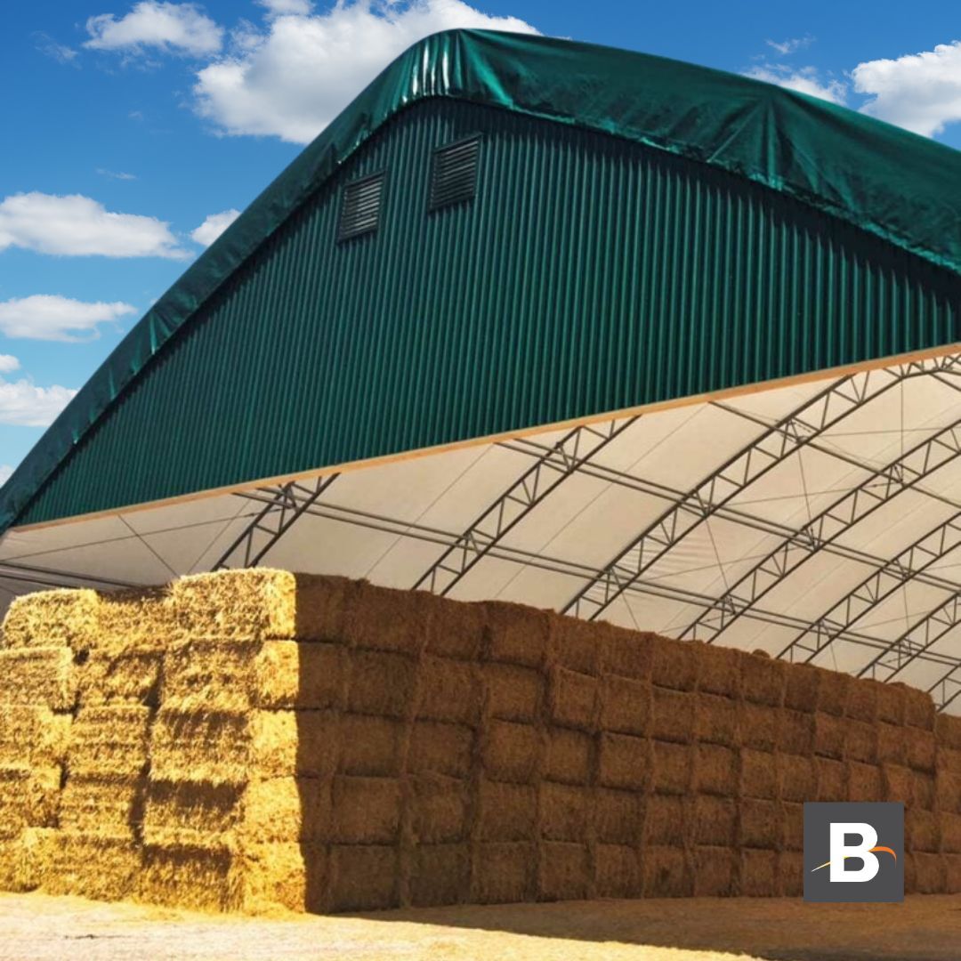 ☀️ The weather here may look bright &amp; sunny right now, but what happens when mother nature gets moody? Don't let your valuable hay investment get ruined by sudden rain or snow.

#HayStorage #Agriculture #FarmLife #ProtectYourInvestment #Britespan