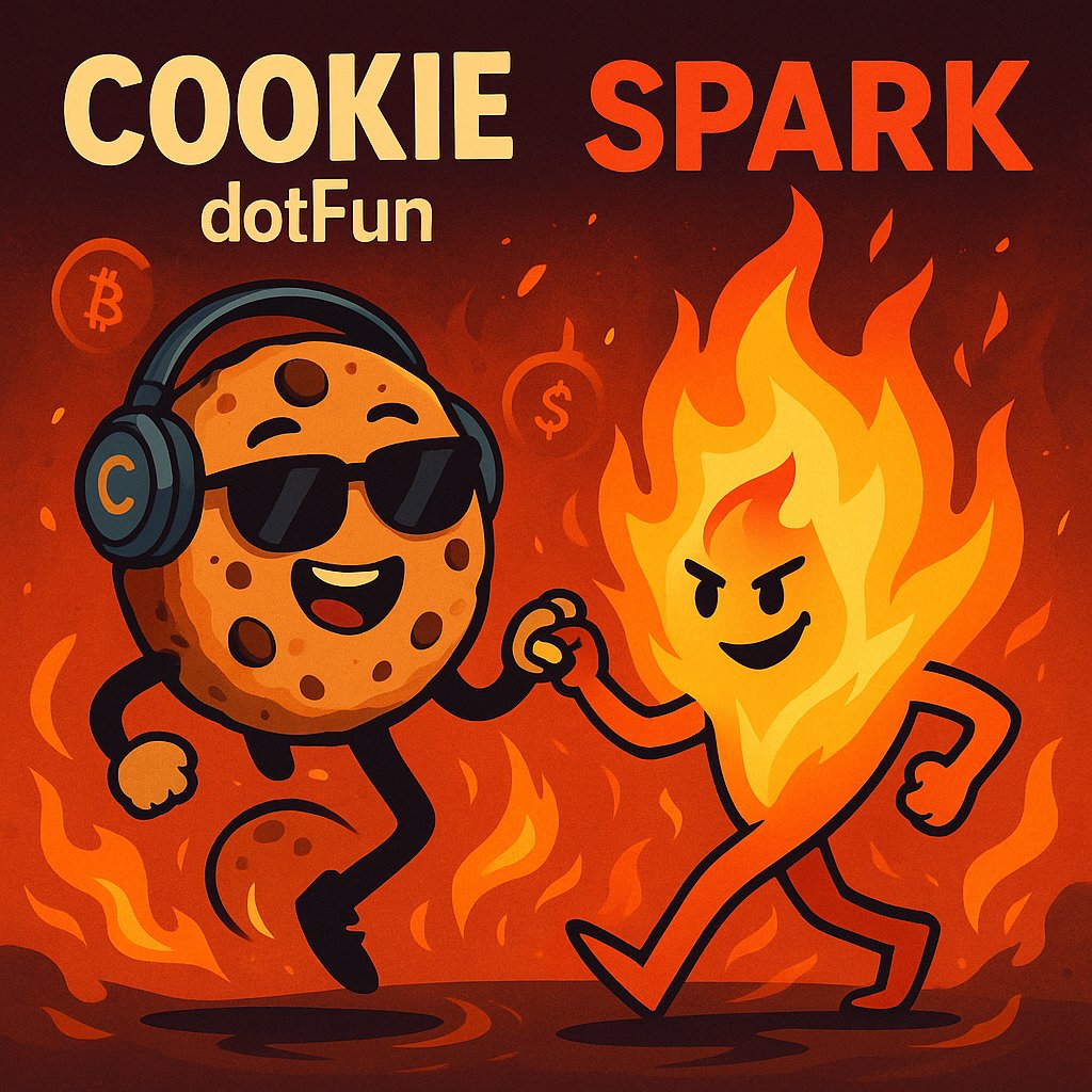 🔥🎊CookieDotFun and Spark: The Cookie-Fueled Dance Party of Crypto! 
Hey there, crypto adventurers! Buckle up, because I’m about to break down the sizzling connection between CookieDotFun and Spark in a way that’ll make you laugh, nod, and maybe even grab a cookie to munch on!
