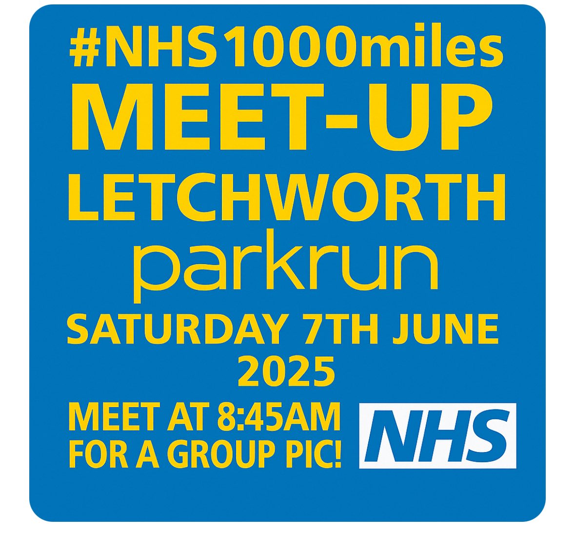 ๐ Kath Evans RGN RSCN ๐๐ (@kathevans2) on Twitter photo If anyone is around next Saturday
a few of team #nhs1000miles are planning to do <a href="/letchworthprkrn/">Letchworth parkrun</a> do come and join us if you can
๐๐๐๐๐๐๐๐๐๐๐ If anyone is around next Saturday
a few of team #nhs1000miles are planning to do <a href="/letchworthprkrn/">Letchworth parkrun</a> do come and join us if you can
๐๐๐๐๐๐๐๐๐๐๐
