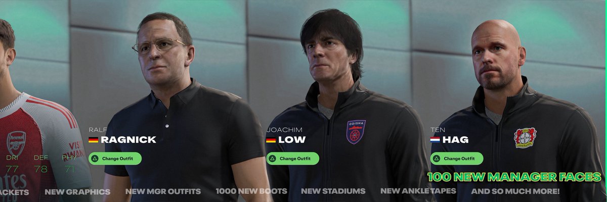 WZRDMOD's tweet photo. one step to #fc26! with over 2700 new faces added, new manager faces also, updated leagues, transfers, new menus and so much more!

swipe to see more screenshots of the mod !

out now on youtube!😈⤵️
https://t.co/EeS59MrPhy https://t.co/Bz4c3L3UKP