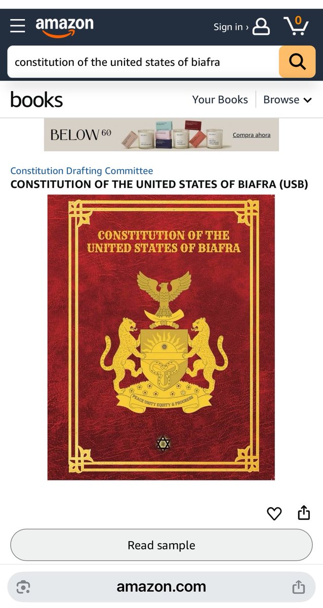nwa_nne's tweet photo. Breaking
No be cho cho cho from fallen traitors &their pay masters
The Constitution of the United States of Biafra now in #Aazon
God bless d Leader of USB... @MaziNnamdiKanu
God bless the Prime Minister of USB... @simon_ekpa
God bless the Deputy Prime Minister...@ngoziora https://t.co/CpBW9kQfmN