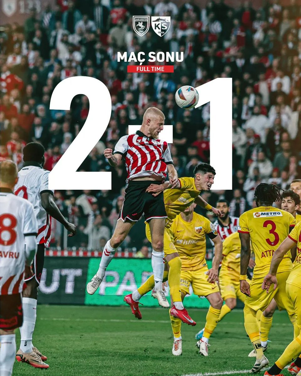#Samsunspor'umuz Avrupa'da 🔴⚪⚫

Süper Lig'de sezonun son karşılaşmasında kendi sahasında Kayserispor'u mağlup eden Samsunspor'umuzu tebrik ediyor, gelecek sezon hem Süper Lig’de hem de Avrupa sahnesinde başarılar diliyoruz.

<a href="/Samsunspor/">Samsunspor 🇹🇷</a>