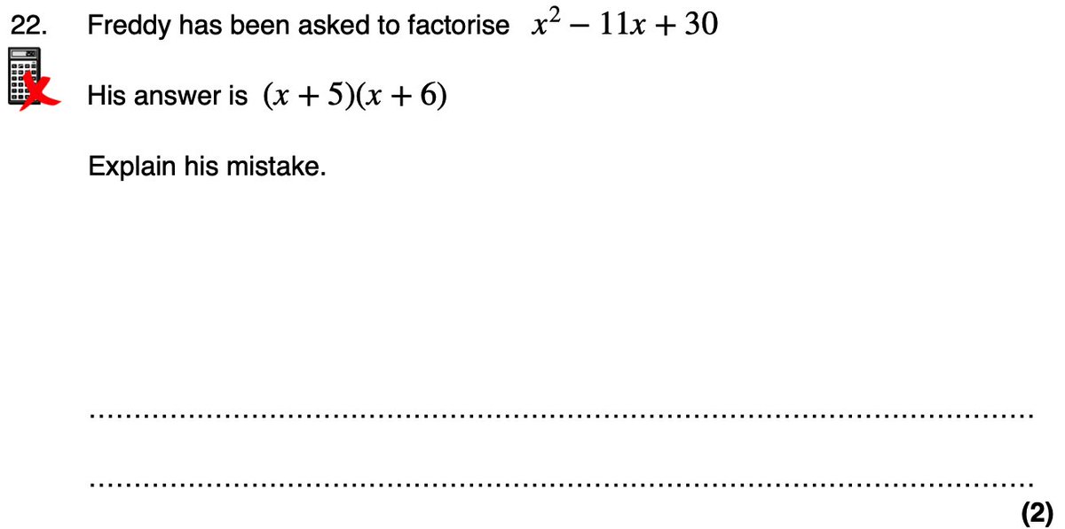 Corbettmaths's tweet image. Factorising Quadratic Practice Questions
🎁 11 brand new questions (now 43 in total!)
✅ Answers updated
🎬 Video solutions using both inspection and "splitting the middle" (90 minutes in total)
corbettmaths.com/2018/04/04/fac…