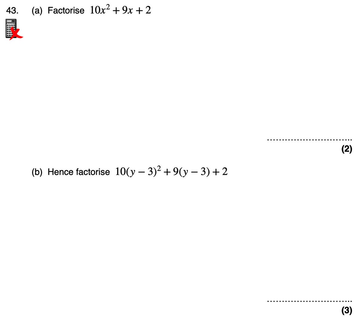 Corbettmaths's tweet image. Factorising Quadratic Practice Questions
🎁 11 brand new questions (now 43 in total!)
✅ Answers updated
🎬 Video solutions using both inspection and "splitting the middle" (90 minutes in total)
corbettmaths.com/2018/04/04/fac…