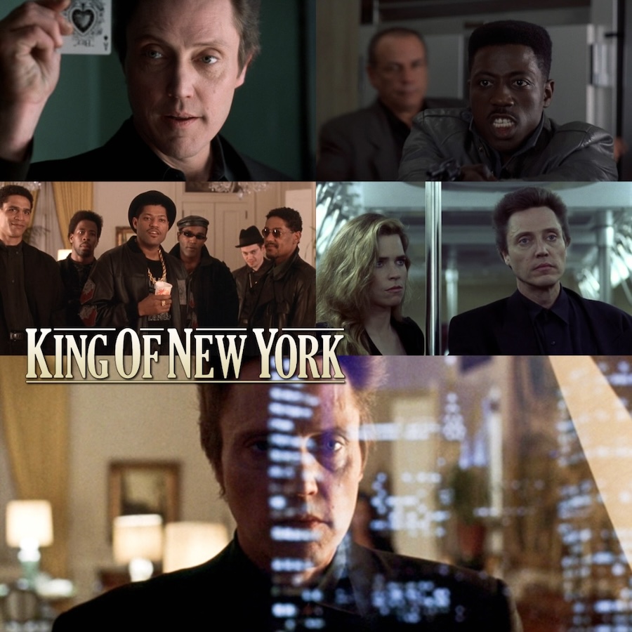 BoldenSkip's tweet image. King of New York (1990) Directed by Abel Ferrara stars Christopher Walken, Laurence Fishburne and Wesley Snipes