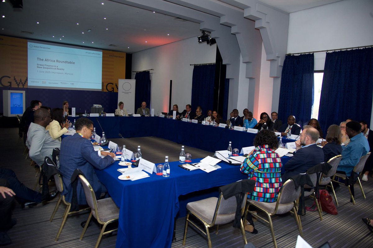 Honoured to contribute to The Africa Roundtable: Green Finance in a New Geopolitical Reality.

At AUDA-NEPAD, we reaffirm our commitment to advancing Africa-led solutions for a just and inclusive green transition. It is time to elevate Africa’s voice in shaping a more equitable
