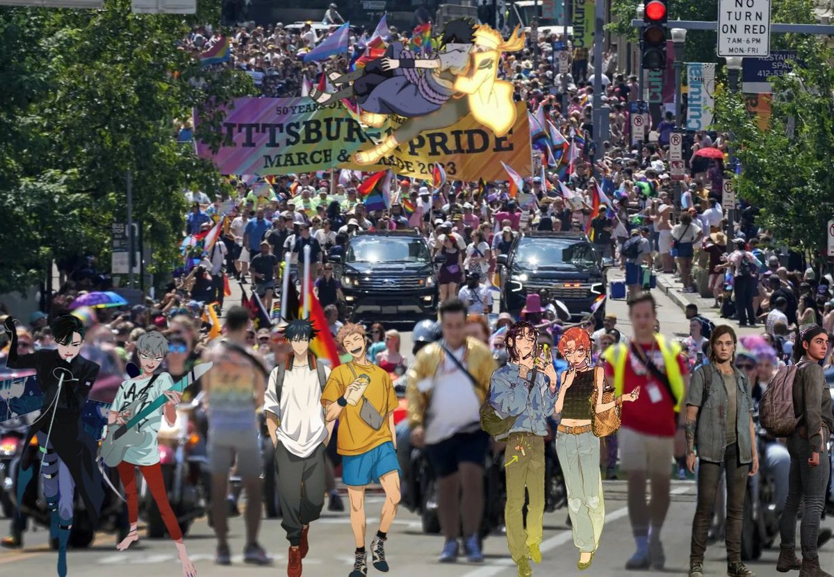 YOOO, GUESS WHO I SAW AT PRIDE #itafushi #sasunaru #ivantill #mitsuaya #dellie