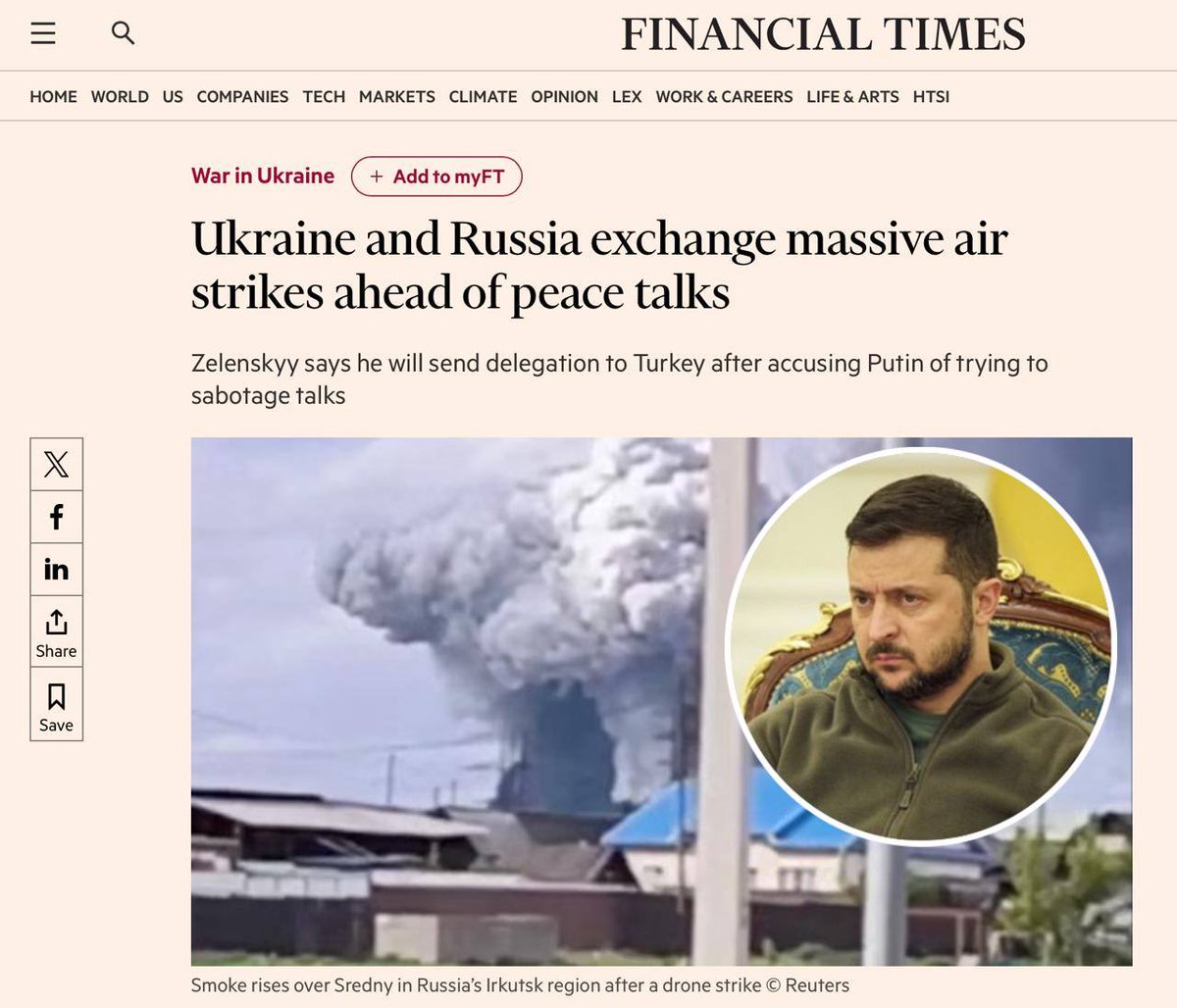 MahalaxmiRaman's tweet image. 🇺🇦🇷🇺 Operation "Web" was personally led by #Zelensky and everything was planned for more than 1 year , - FT

#RussiaUkraineWar #OperationSpider