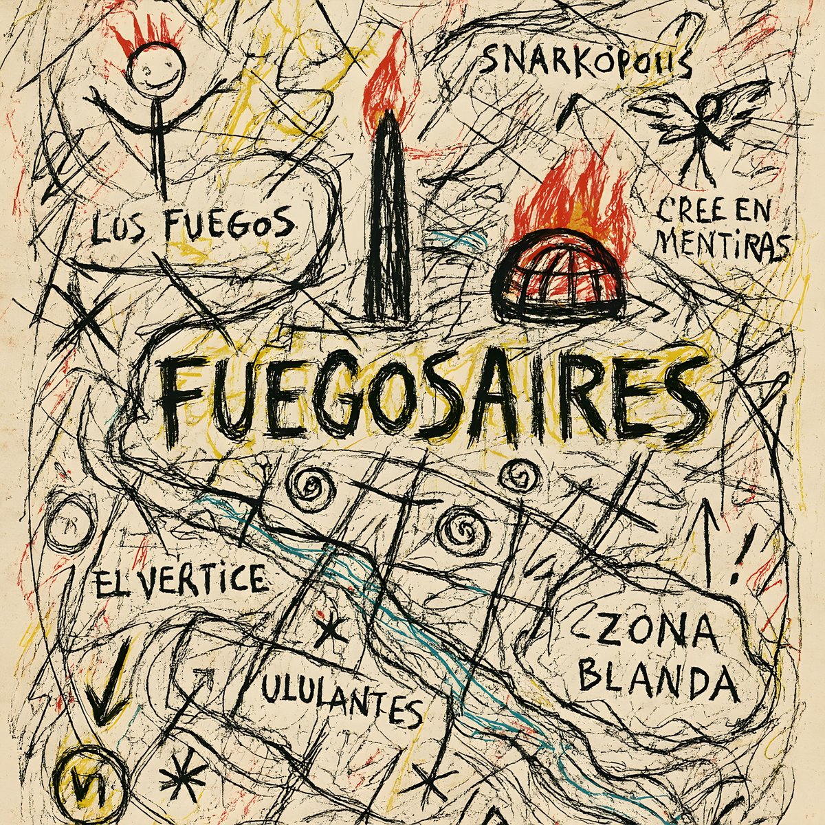 Snark estrena single nuevo Fuegosaires.
Pertenece al Plan Estratégico Snark de Dominación Mundial 2025. El mismo consta de un mínimo de 24 temas a ser editados a razón de 2 o 3 temas por mes entre mayo de 2025 y mayo 2026.
nomeescuchorecords.bandcamp.com/album/fuegosai…