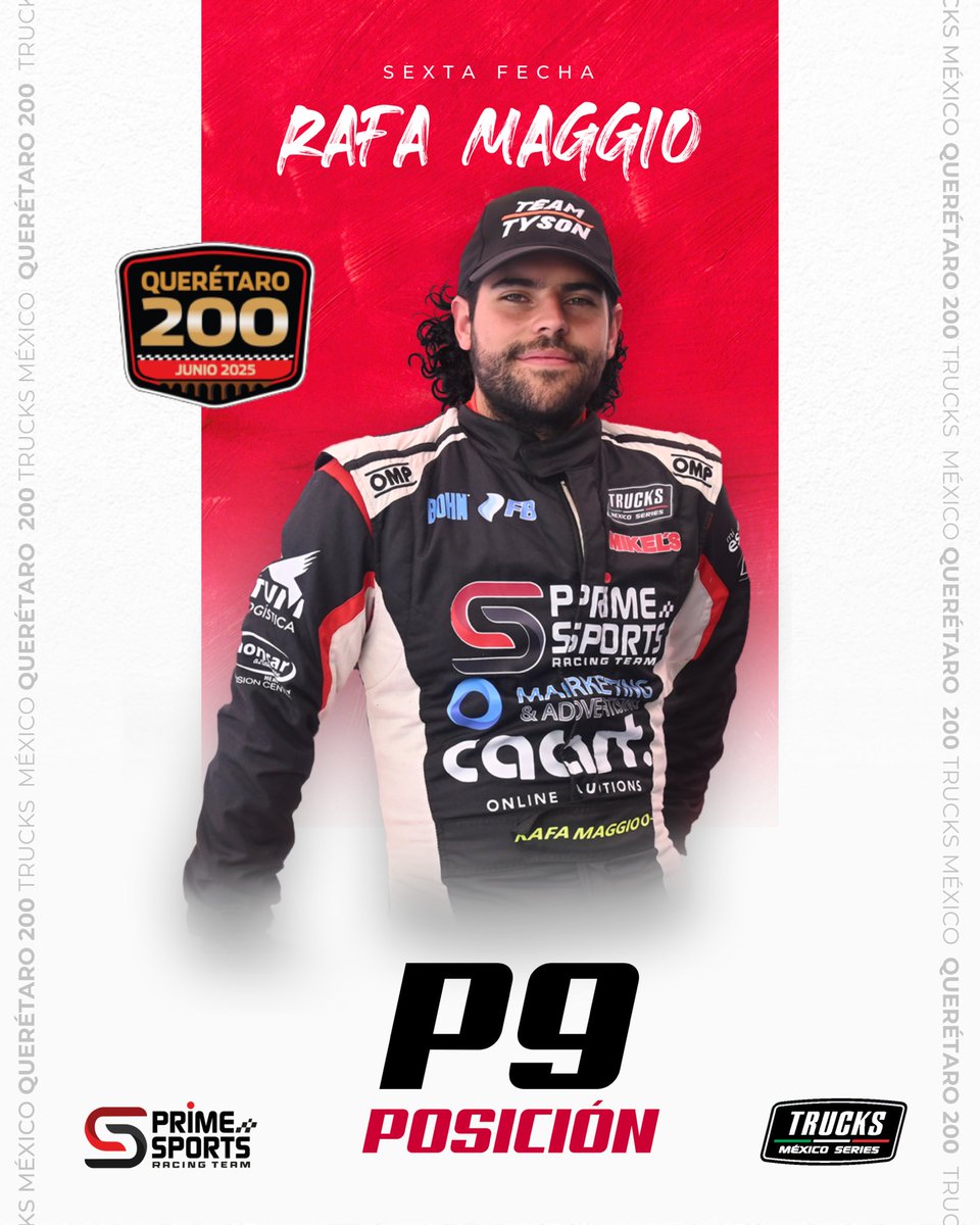 ¡Terminó la carrera de Trucks México Series! 🏁🏆😎

Una jornada complicada y llena de retos, pero nuestros pilotos de Prime Sports Racing Team demostraron corazón, coraje y entrega en cada vuelta.

Felicidades, equipo. Orgullosos de esta actuación. 🛻💨🦾

#PrimeSportsRacingTeam