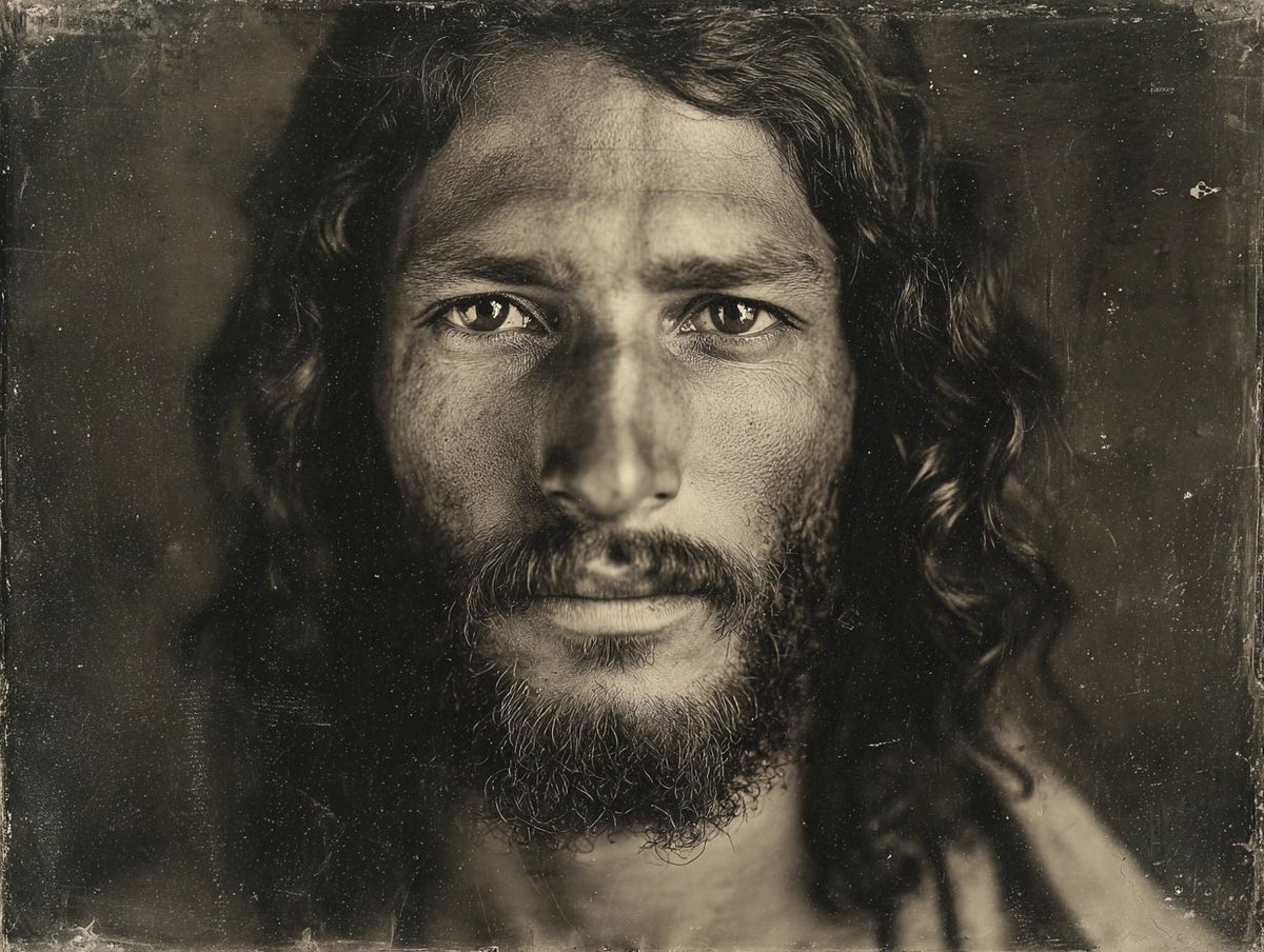 Gaston De Cardenas (@gdcphoto) on Twitter photo <a href="/_jeremiahj/">Jeremiah J. Johnston, PhD</a> Using the Shroud of Turin as a guide I created a photographic tintype portrait with generative AI of a Jewish man from 1st-century Galilee. <a href="/_jeremiahj/">Jeremiah J. Johnston, PhD</a> Using the Shroud of Turin as a guide I created a photographic tintype portrait with generative AI of a Jewish man from 1st-century Galilee.