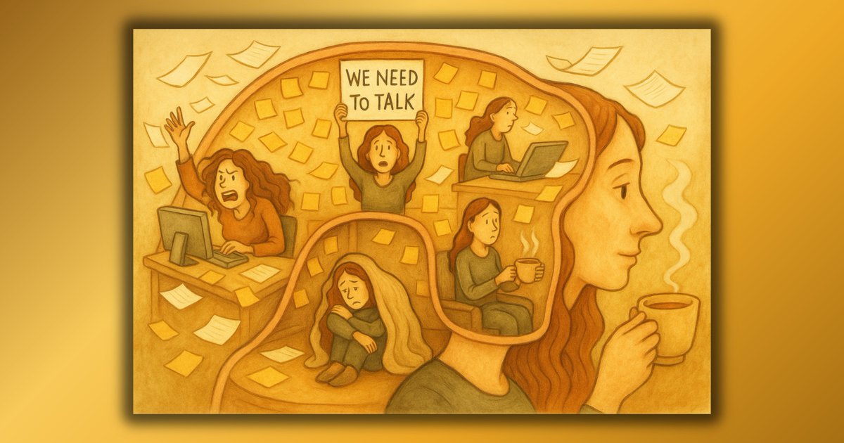 Writers, you know the drill:
You sit down to journal.
You expect clarity.
Instead?
A committee shows up.
One's crying. One's shouting. One's holding a “Don’t Post That!” sign.
Check out my piece on the chaos within...
🌀heathermurata.substack.com/p/dear-me-we-n…
#WritersLife #AmWriting #Creativity