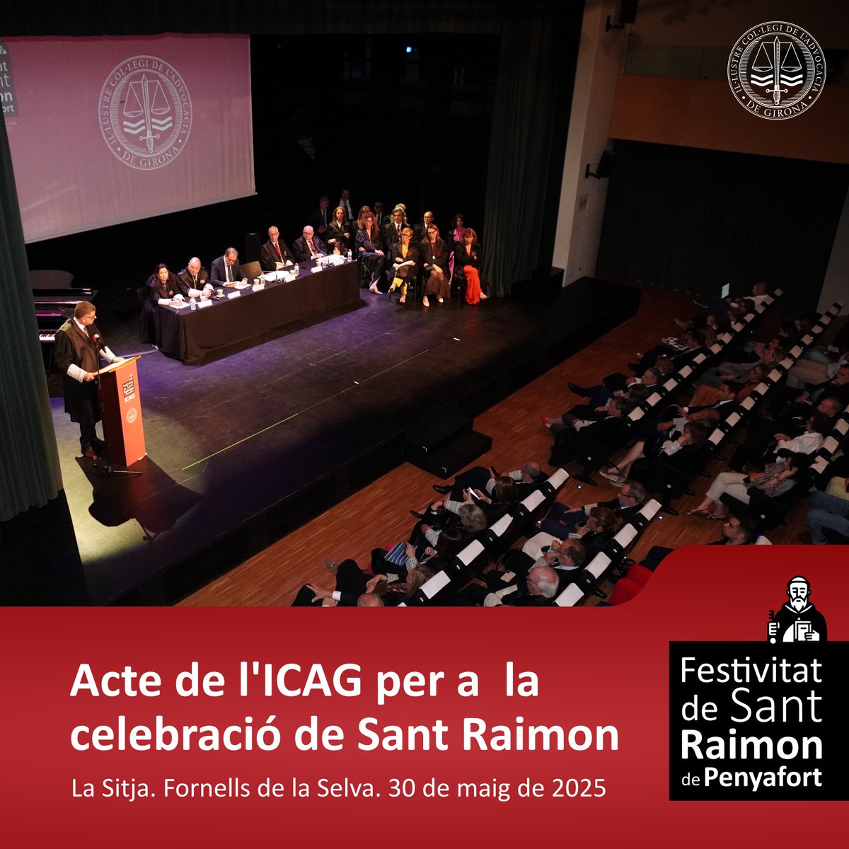 icagirona's tweet photo. Aquest passat divendres ha tingut lloc la festa patronal de Sant Raimon de Penyafort, que organitza cada any el Col·legi de l’Advocacia de Girona.
#SantRaimonICAG #SantRaimon #advocaciagirona #ICAG https://t.co/GlneXTki7x