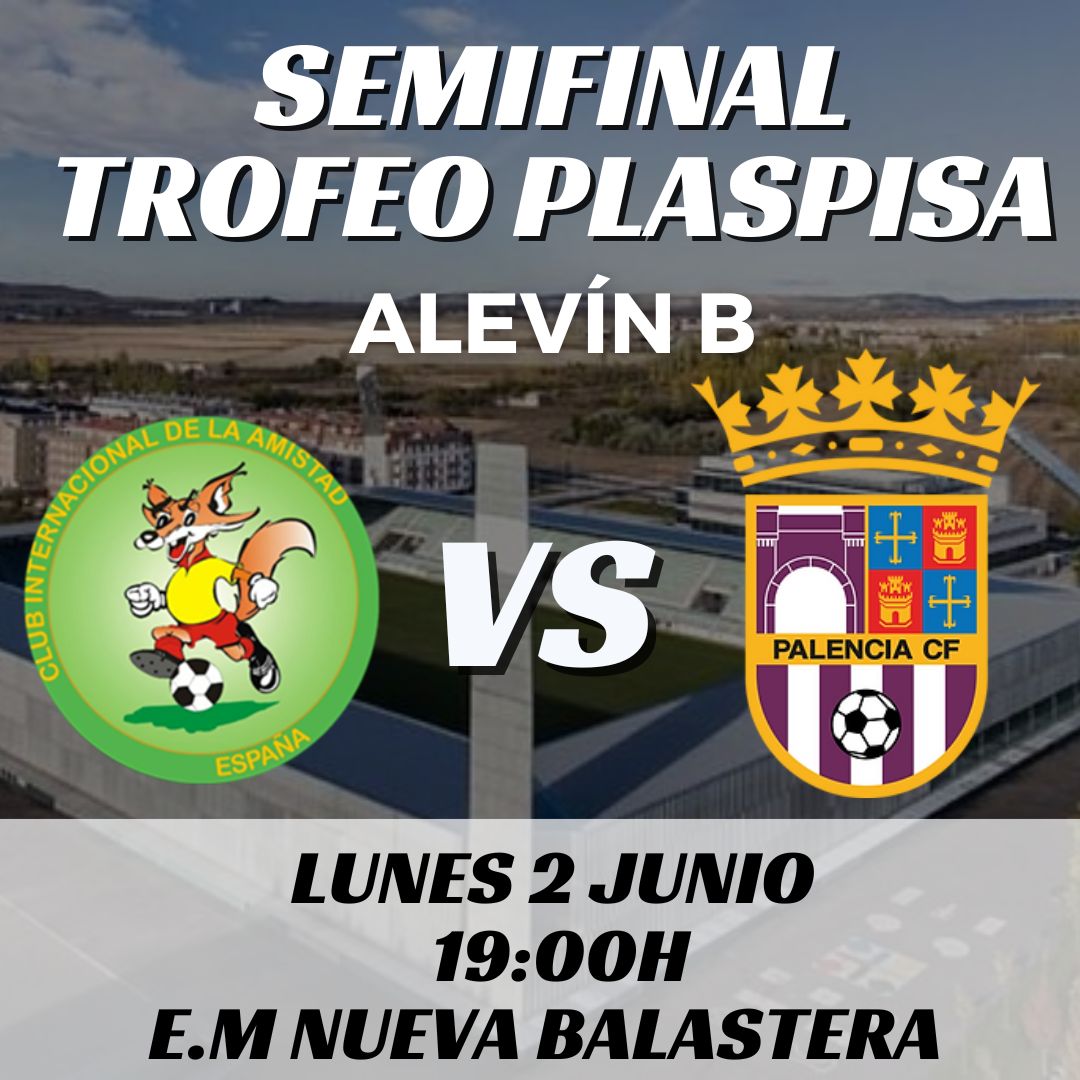 TROFEO PLASPISA

Mañana, el Alevín B se enfrentará en semifinales al Palencia C.F B a las 19:00H en la Balastera.

¡Mucha suerte!