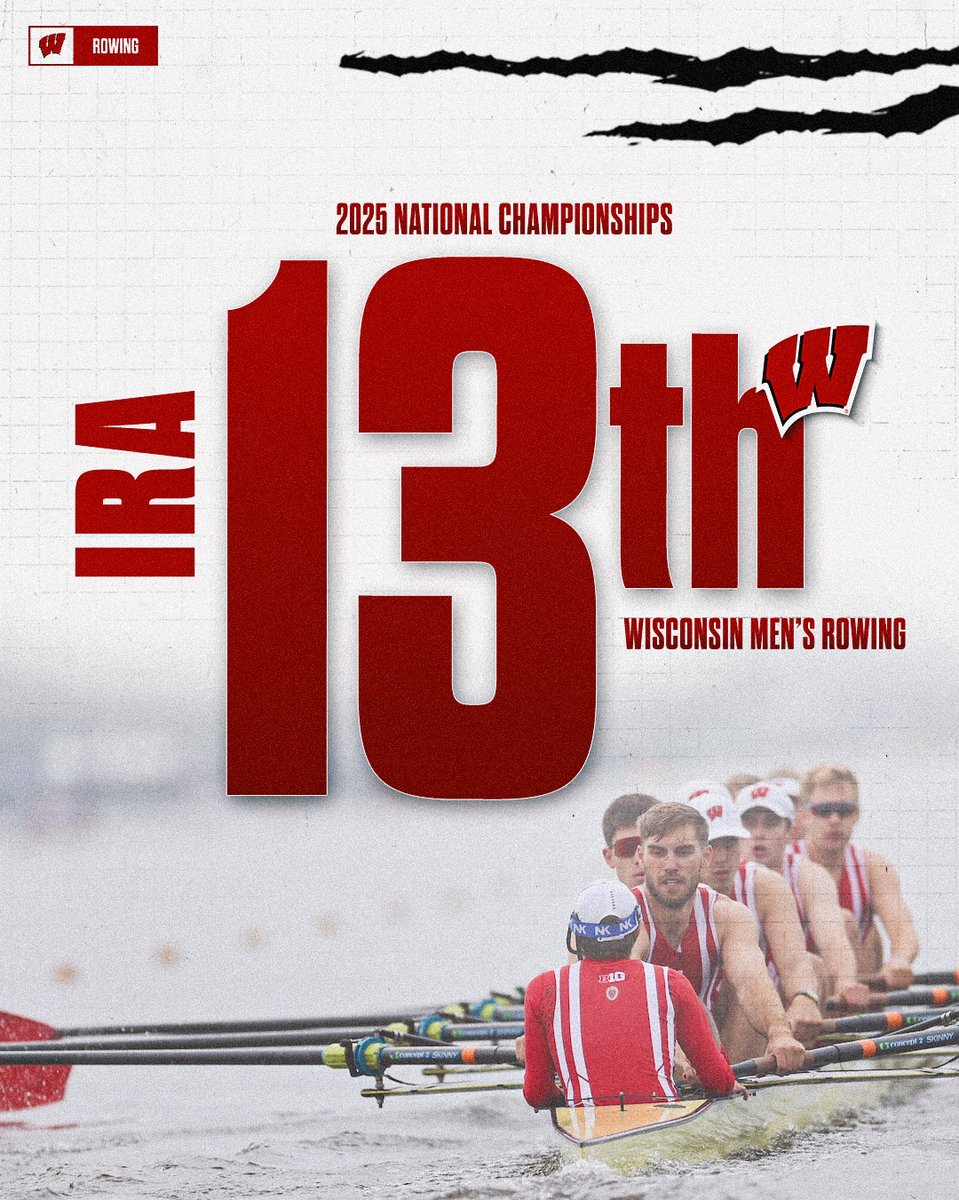 Badger men take home the Chapman Trophy for most improved at the IRA, team takes 13th.

V8, 2V8 claim 14th, 3V8 finishes 13th, V4 ends up 21st

📰 go.wisc.edu/c0i9u1