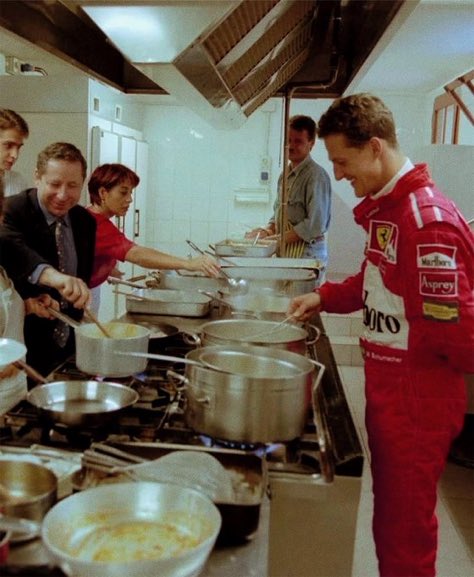 he cooks