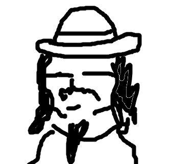 "decided to draw myself in MSPaint, don't I just look wonderful,  gals can't resist meh now......if there still are any"