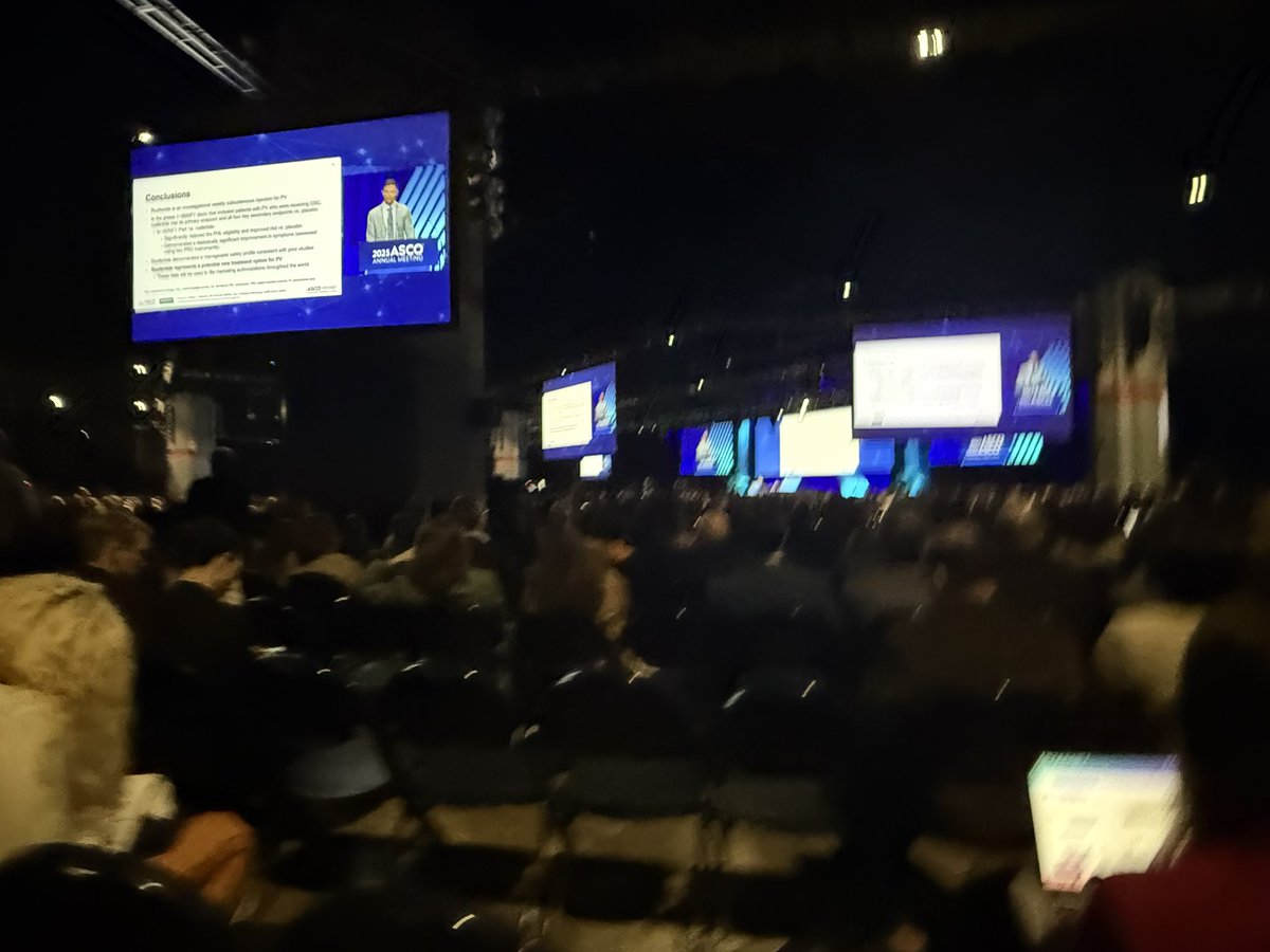 Ruben A. Mesa, MD (@mpdrc) on Twitter photo Amazing day at #ASCO25 plenary session! First an #MPN abstract in the plenary! Second, amazing job by <a href="/KuykendallMd/">Andrew Kuykendall MD</a> for presenting #VERIFY PhIII trial demonstrating Rusferatide impact on phlebotomy and PV symptoms in PV <a href="/MPNWorld/">MPN World</a> <a href="/myMPNRF/">MPN Research Foundation</a> <a href="/TakedaPharma/">Takeda</a> <a href="/MPN_Hub/">MPN_Hub</a> <a href="/MoffittNews/">Moffitt Cancer Center</a> Amazing day at #ASCO25 plenary session! First an #MPN abstract in the plenary! Second, amazing job by <a href="/KuykendallMd/">Andrew Kuykendall MD</a> for presenting #VERIFY PhIII trial demonstrating Rusferatide impact on phlebotomy and PV symptoms in PV <a href="/MPNWorld/">MPN World</a> <a href="/myMPNRF/">MPN Research Foundation</a> <a href="/TakedaPharma/">Takeda</a> <a href="/MPN_Hub/">MPN_Hub</a> <a href="/MoffittNews/">Moffitt Cancer Center</a>