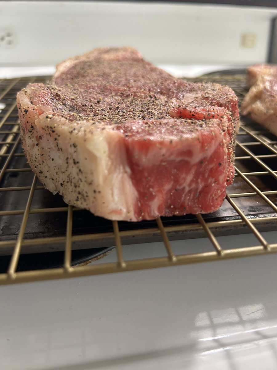 About to reverse sear this bitch. First time trying. Will post results only if it turns out how I want it. #yeschef