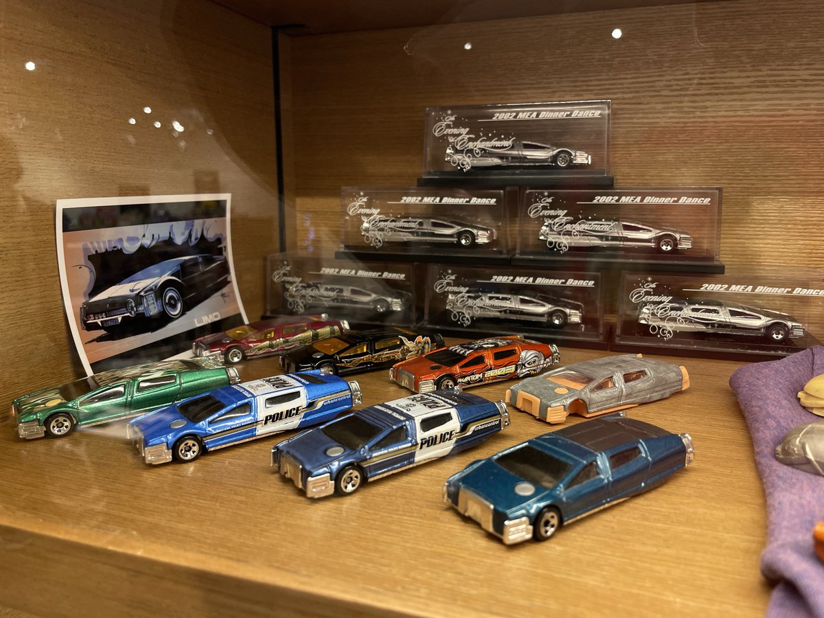 MEGAMAN, 
1st shot from HW factory, 
Phantom of the Opera (Halloween🎃) &amp;
all variant SENTINEL LIMO 400
in "SYD MEAD LAB. 2024" 
by @sydmeadlab 
#hotwheels #mattel #sydmead #シドミード