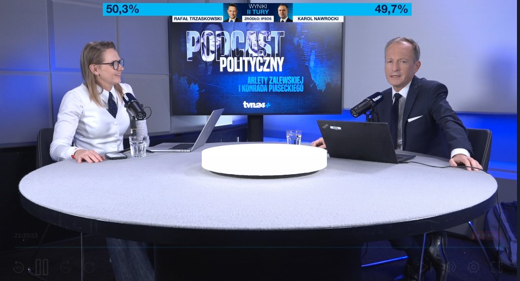 Magazyn TVN24 (@magazyntvn24) on Twitter photo Teraz w TVN24+ "Podcast polityczny" <a href="/arletazalewska/">Arleta Zalewska</a> i <a href="/KonradPiasecki/">Konrad_Piasecki</a>.
🔗 tvn24.pl/plus/na-zywo/t… Teraz w TVN24+ "Podcast polityczny" <a href="/arletazalewska/">Arleta Zalewska</a> i <a href="/KonradPiasecki/">Konrad_Piasecki</a>.
🔗 tvn24.pl/plus/na-zywo/t…
