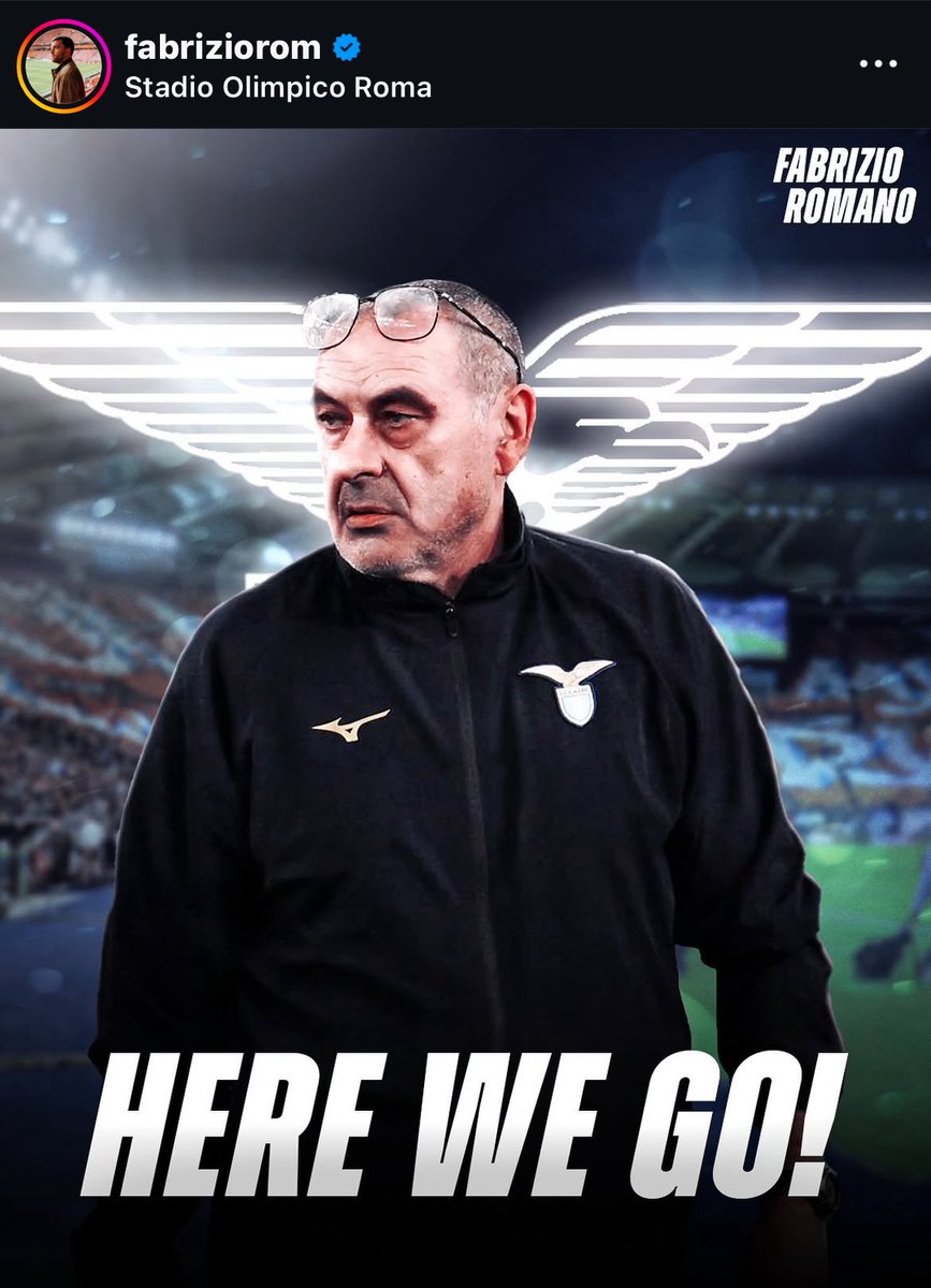 Fc_Graphics_'s tweet image. Work for @FabrizioRomano .
#Sarri to #Lazio, HERE WE GO!