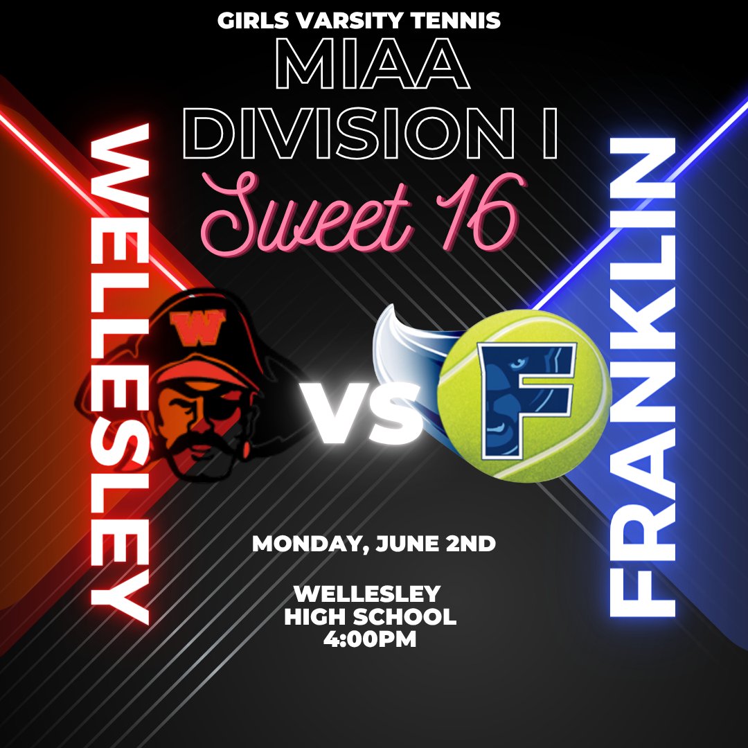 ‼️On to the Sweet 16‼️ Come support your Panthers as they take on the Wellesley Raiders on Monday, June 2nd at Wellesley HS