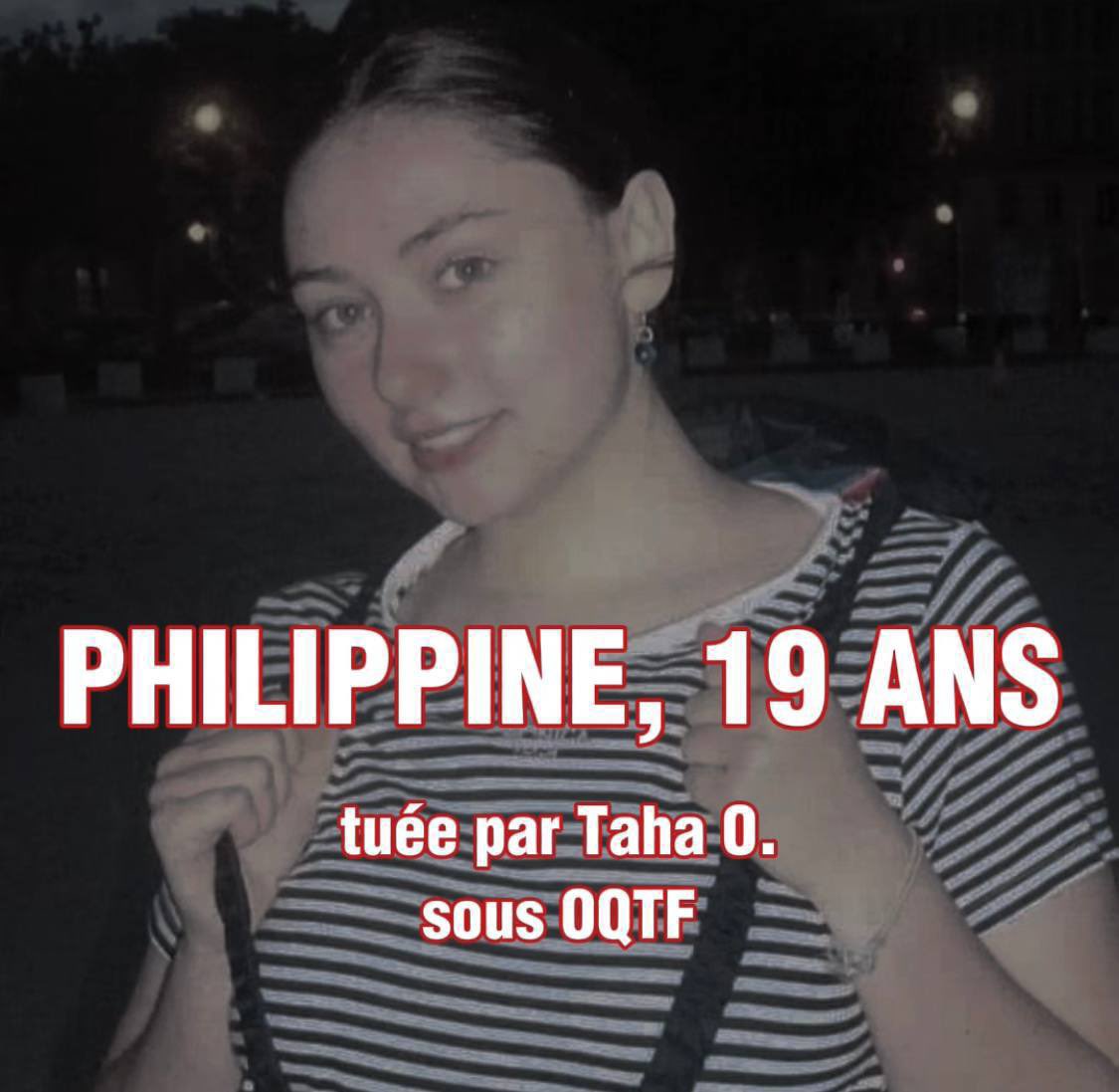 J250:Tous les jours je posterai la photo  #Philippine 19 ans pour honorer sa mémoire C’est un visage des martyrs français tués par la barbarie d’#OQTF Pour que personne ne l’oublie jamais!Pour se souvenir de nos renoncements répétés,de la lâcheté des politiciens #Francocide