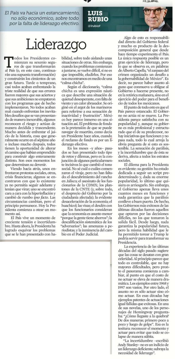 Según el diccionario, “calma chicha es una expresión náutica que describe una situación de quietud desesperante, con falta de viento y un calor abrasador. Se originó en el argot de los marineros para referirse a esa sensación de inactividad y frustración”.
 
Ahí está México hoy,