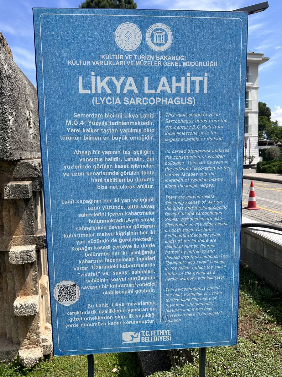 This is Likya sarcophagus. İt is in Telmessos (Fathiye). İt should history to 4.BC. #sarcophagus #tombtuesday #ancienttomb #history #Hellen #2025BTSFESTA #Turkey #Fethiye #Licya #ancientphotos #instagram #ElonMusk #usa #İsrael #turism #MissWorld2025 #psg