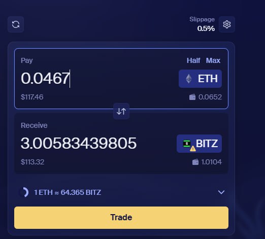 bought 3bitz again and staked them 
I think buy and stake it, it will have a heavy pump with the arrival of $ES, this is my opinion, you can do it 
Good days are ahead of us
<a href="/EclipseFND/">Eclipse</a>
<a href="/bitzcto/">Bitz</a> 
<a href="/Alucard_eth/">Purchased Alucard</a>
