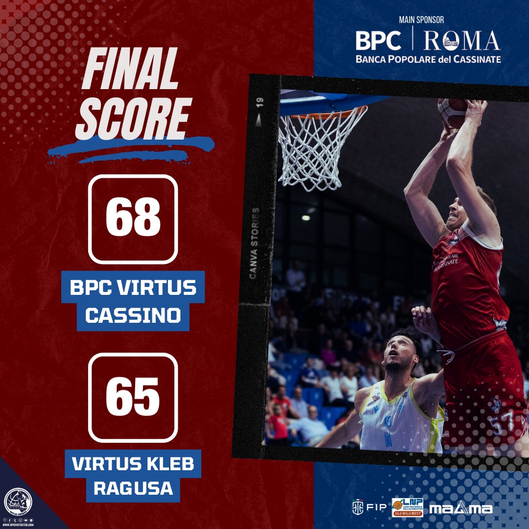 ❤️💙 𝑪𝑨𝑺𝑺𝑰𝑵𝑶 𝑹𝑬𝑺𝑻𝑨 𝑰𝑵 🅱️ 𝑵𝑨𝒁𝑰𝑶𝑵𝑨𝑳𝑬 ⤵️
⏹️ Termina il match al PalaPadua di Ragusa‼️
📊 STATISTICHE FINALI: netcasting3.webpont.com/?ita3_b_plo_12

#LosCassinos2k25