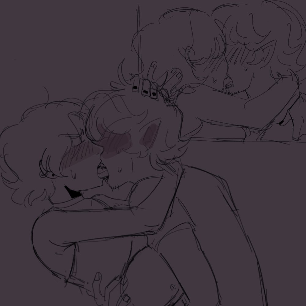 Um hi I've drawn human vizzy making out way too much, now it's the canon couple's turn 😇

ty guys again for 1k 😝 

#nuzi #murderdrones #nxuzi