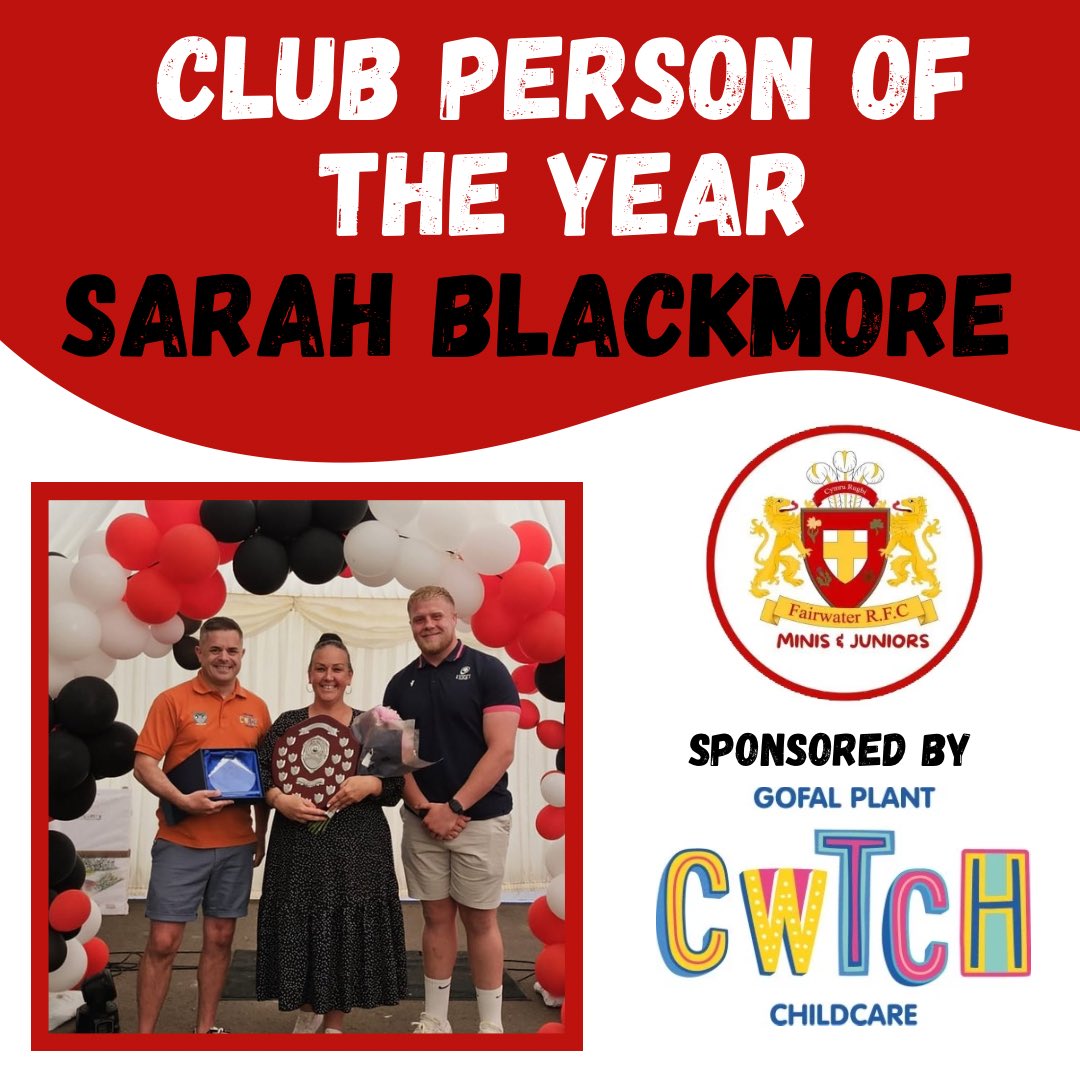 Congratulations to Club Person of the Year; <a href="/sarahablackmore/">Sarah Blackmore</a>

Sarah is the U8s TM, Safeguarding Officer &amp; Social Media person.

If you have a child in Year 3 who wants to play rugby, have a concern/complaint or any photos, videos or anything exciting to share, she’s your woman!