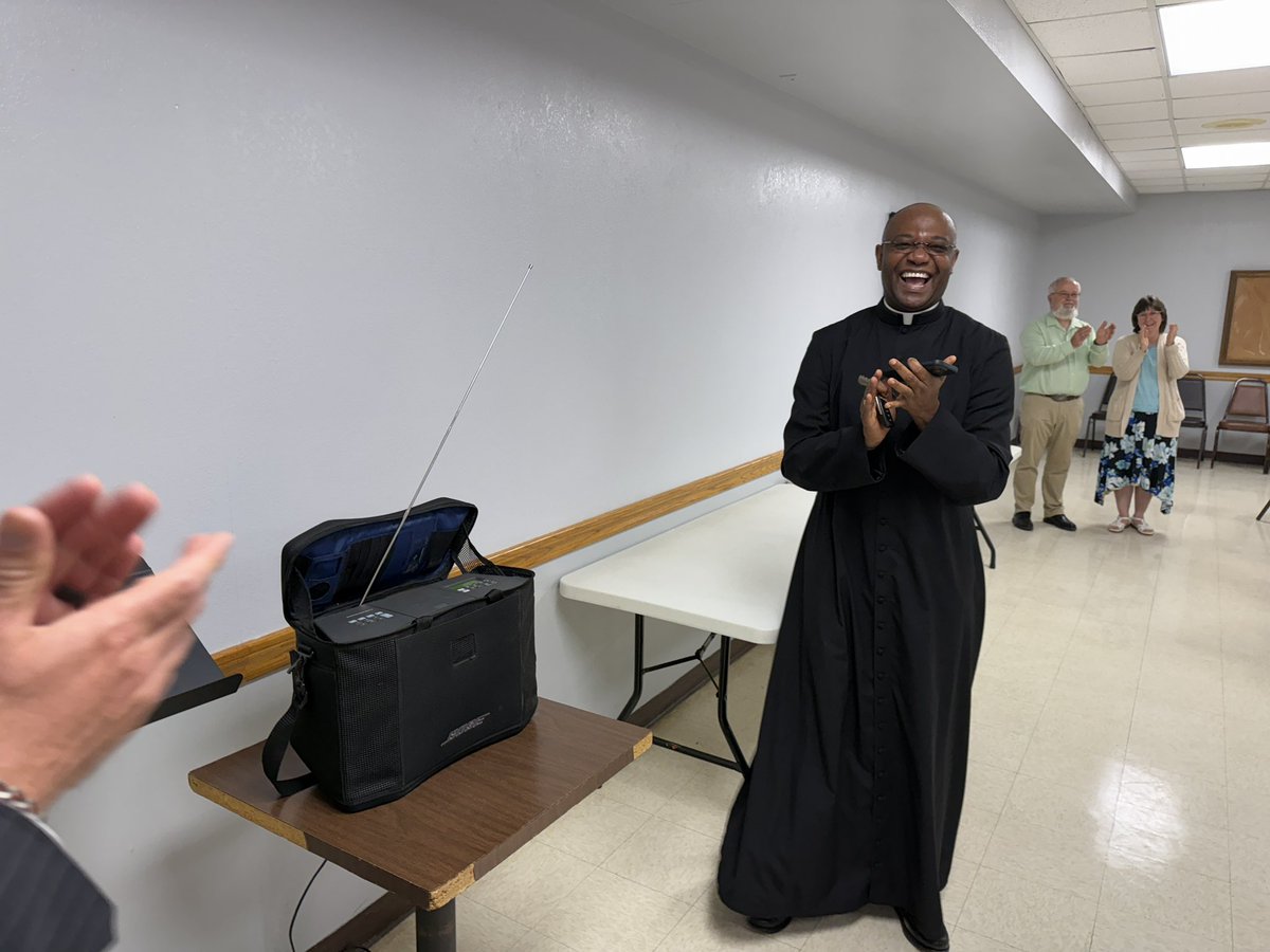 minihan8's tweet photo. Today after Holy Mass, we flipped the switch and launched a Catholic radio station in McAlester, OK. This has been many years in the making. One of the big advantages of having Catholic radio in McAlester is that it will reach those who are incarcerated. https://t.co/wE89YldSzH