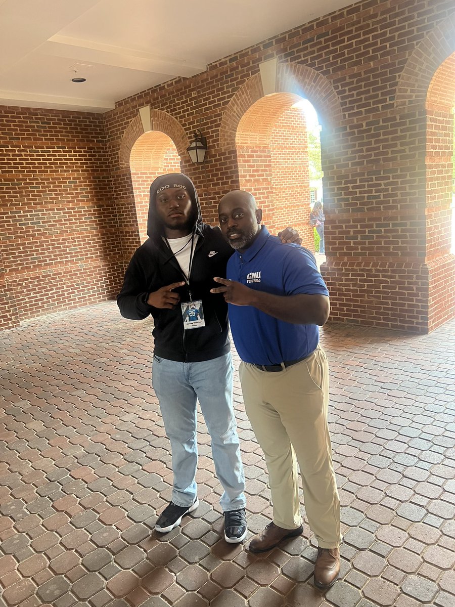 Thank you <a href="/cnu_football/">CNU Football</a> and <a href="/CoachSmitty25/">Craig Smith II</a> for having me down for junior day!! I enjoyed everything!!