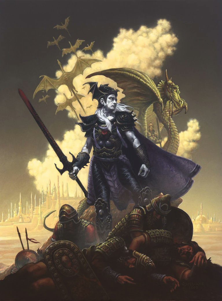 Friendly reminder:

If you like Drizzt, The Witcher, Dance of Dragons and Targaryens, or Raistlin Majere, you definitely should know the original, Elric of Melniboné.

You should also read The Broken Sword, since it is one of Elric's biggest inspirations (and it is awesome).