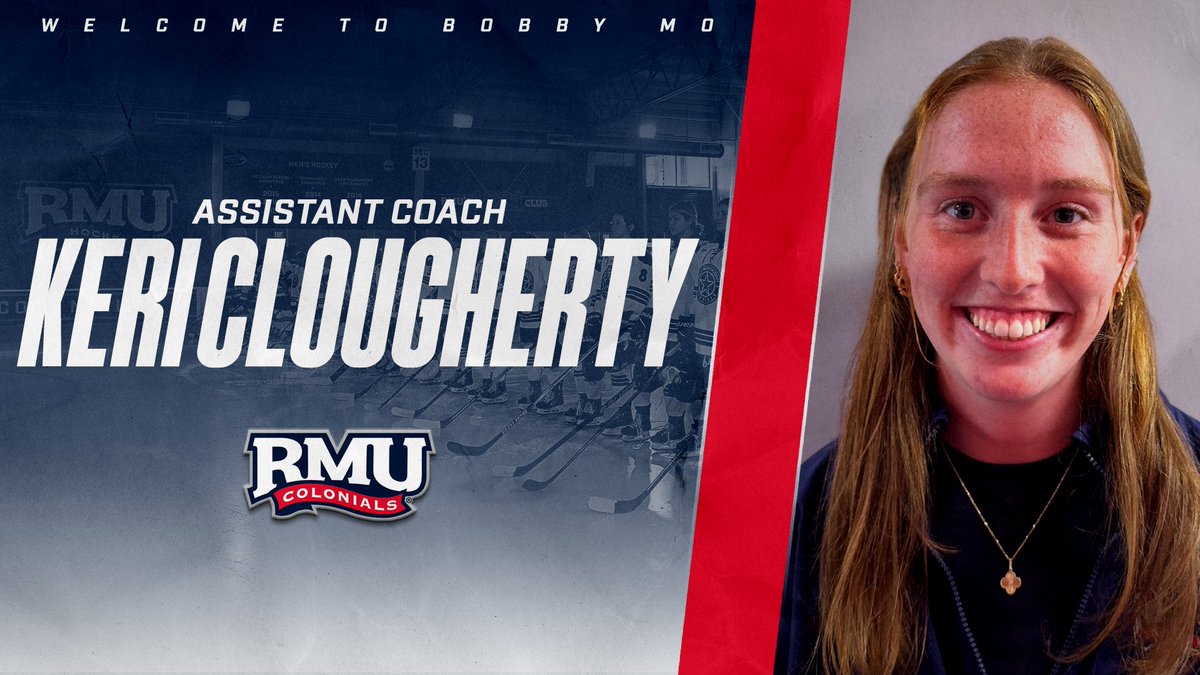 Officially welcoming Keri Clougherty as our new Assistant Coach for RMU Women's Hockey! Big things ahead❕

📰: bit.ly/43HqBYu

#BobbyMo