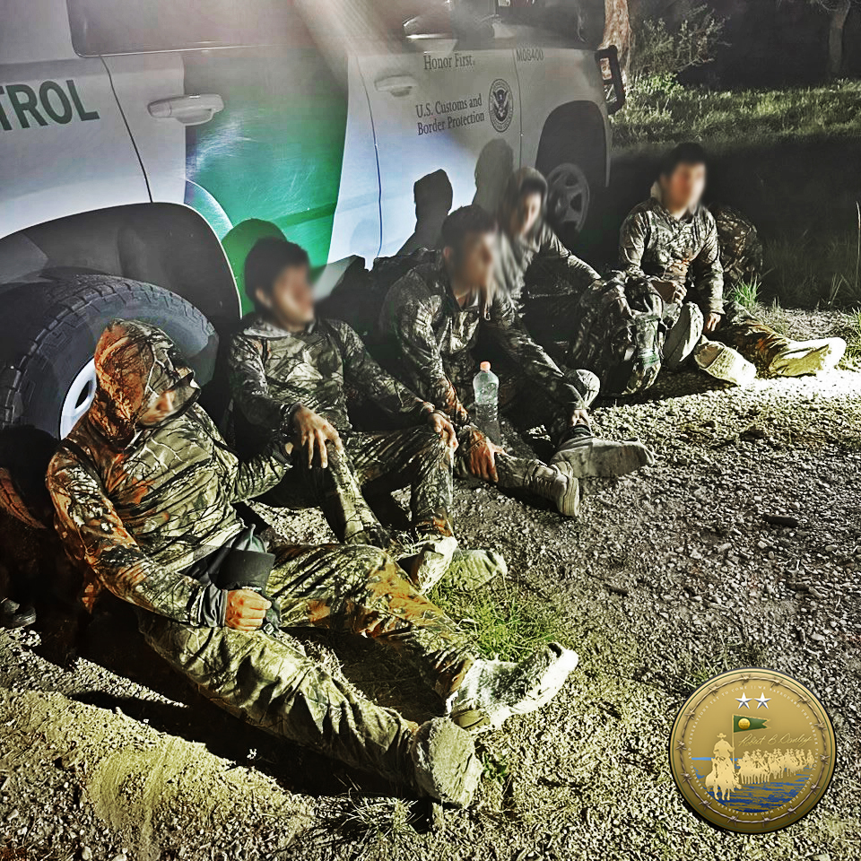 Brackettville agents easily caught this group of illegal aliens, despite their many precautions (camo, carpeted boots, cover of night, and traversing remote areas). Our agents undergo extensive tracking training and are experts in their stations area of responsibility.