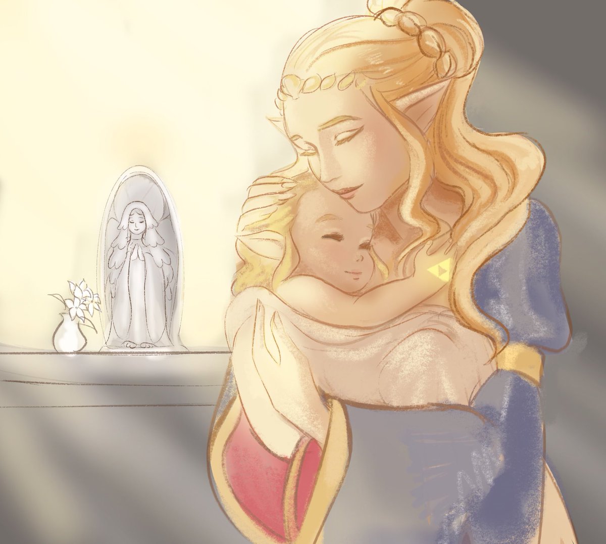 Children of hylia 🕊️✨ #tloz #botw #illustration