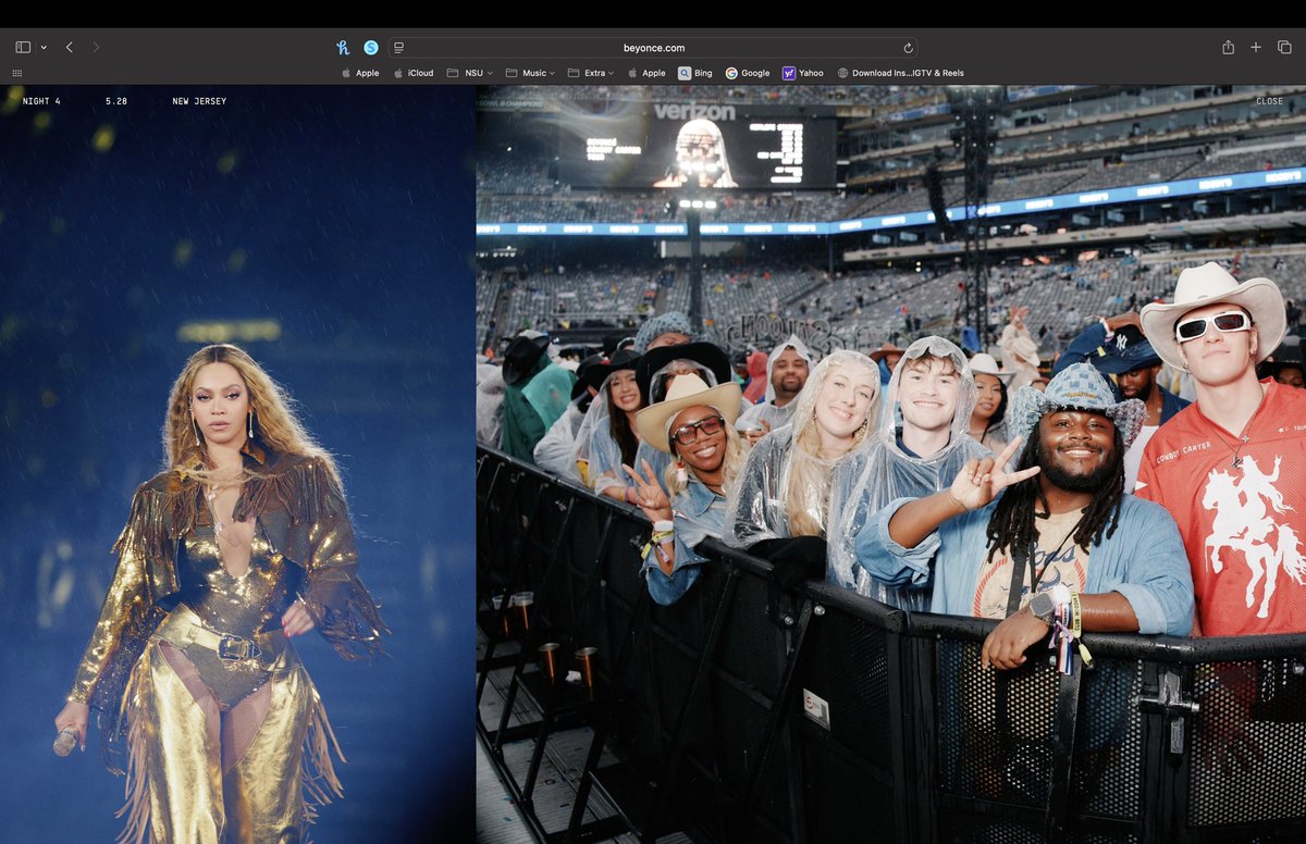 _CallMeDev's tweet image. Night full of Beyoncé acknowledgement. 🥹#CowboyCarterTour