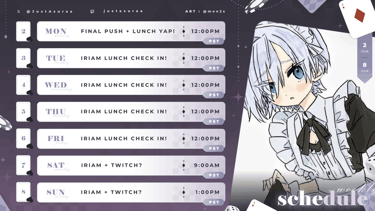 JustAsuraa's tweet photo. i'm eating rn but i'll send out the schedule for this week ehe
fan name: wildcards
links: https://t.co/pHr74E7iIZ
general: #asucall
🎨: #asudraw
memes: #asujoker
clips: #asufortune https://t.co/veMdoP0RlP